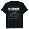 Definition Accountant Funny CPA Gift Taxation T-shirts Men Women's Fashion Casual Tshirt 100% Cotton Loose Oversized T Shirt