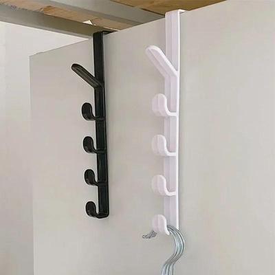 Schlafzimmer Fünf-Segment-Türhaken Tragbarer Kleiderständer Home Storage Organization Geldbörsenhalter für Taschen