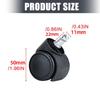 Shockproof Wheel Steering Caster Wheels Robot Cleaner Maintenance Replacement Wheels Plastic Texture for Robot Vacuums