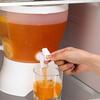 with Faucet Rotating Beverage Dispenser 3 Compartment Cold Water Bucket Drink Kettle  Juice