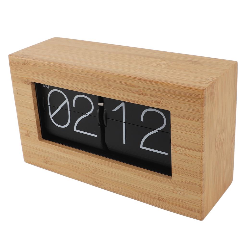 Ceas cu întoarcere automată a paginii Vintage Afișaj digital 12 ore Ceas mecanic cu clapete pentru casă