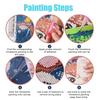 4 szt. DIY diamentowe naklejki malarskie zabawne rzemiosło edukacyjne zwiększa umiejętności kreatywność naklejki na okna motylkowe
