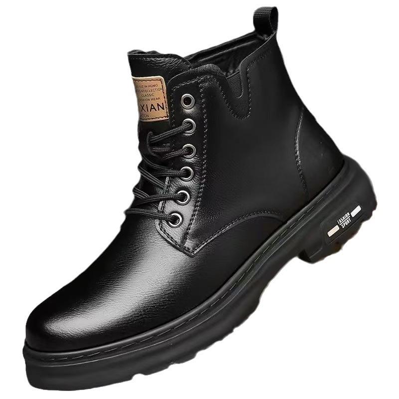 Pánské retro britské boty Martin středního střihu – podzim/zima 2024 ležérní styl pro všechny zápasy