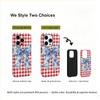 Classic Red Gingham Blue Floral Motif Bow Art Graphic Film Aesthetic Protective Shockproof Bumper Phone Case Cover For iPhone 14 15 16 Pro Max Plus