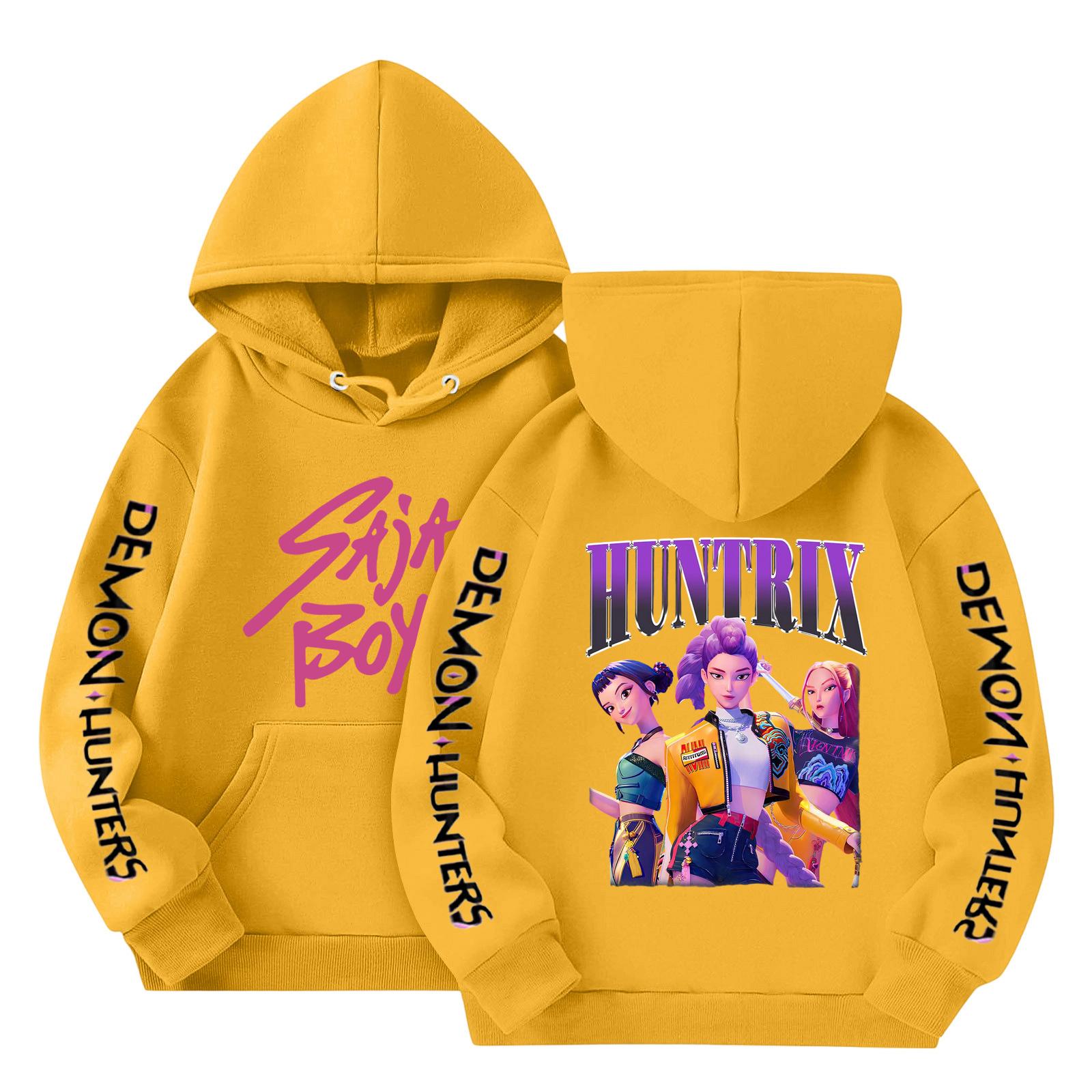 

Толстовки для девочек-подростков, толстовки с длинным рукавом, пуловер с завязками, симпатичная толстовка большого размера 160 жёлтый