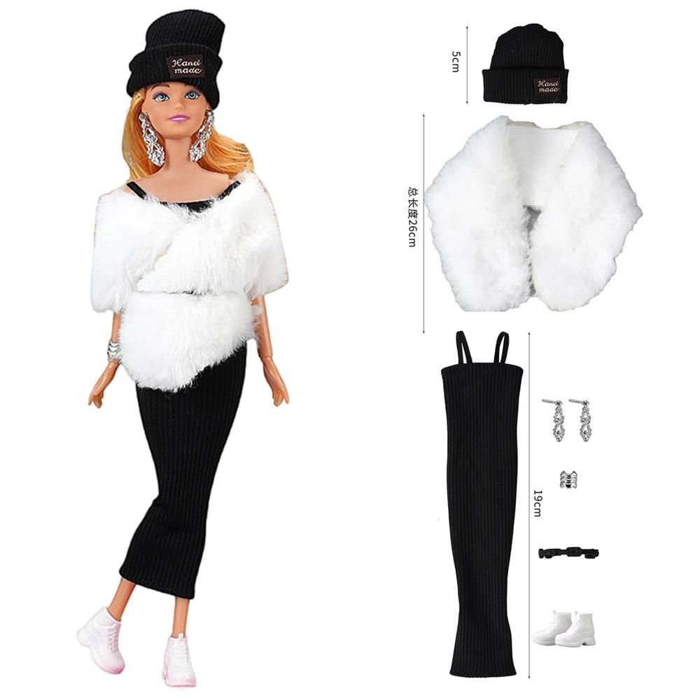 NK Official New Winter Clothing 1/6 Doll Accessories Fashion Lady 11.5 Inch Doll Clothes Modern Dress For Girl's Doll Gift JJ