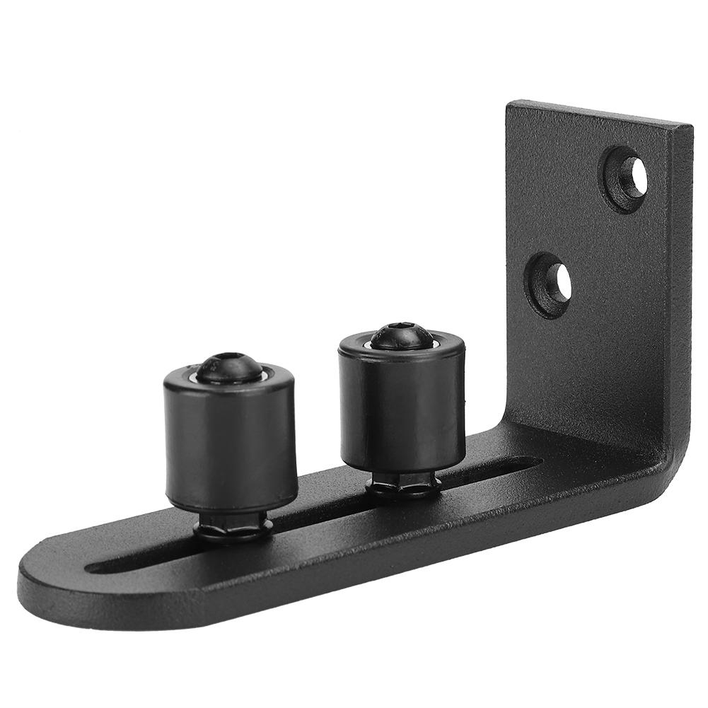 Carbon Steel Sliding Barn Door Guide Floor Roller Guides with Duplex Bearing Door Hardware Fittings