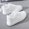 Women's Shoes White Shoes Lace Up Leather Women Sneakers Spring Summer Breathable Casual Shoes High Quality Flat Vulcanized Shoe