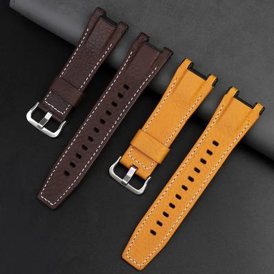 Nylon-Leder-Uhrenarmband für Casio GST-210/W120L/S130L/S310 GST-B100 Modifiziertes Uhrenband Weiblicher Anschluss für Herren-Gürtel