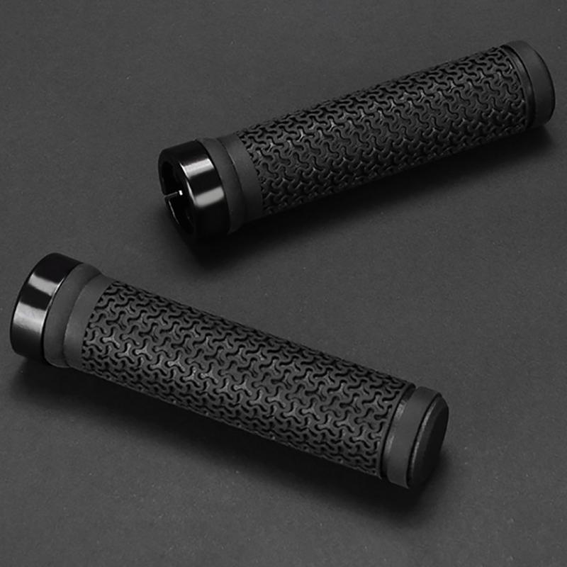 Bicycles Handle Bar Grips with Non-Slip Locking Rings Fit 22.2mm Bike Handlebar