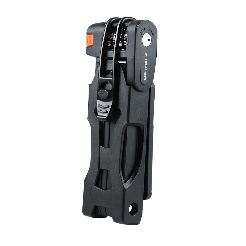 

Bicycle Anti-theft Folding Lock Mountain Bike Waterproof and Rust-proof Alloy Steel Four-position Combination Lock Road Bike Riding Equipment One size