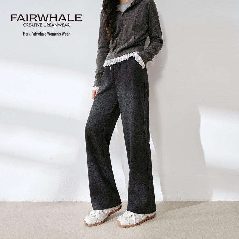 Mark Fairwhale Women's Wool Blend High-Waist Leisure Pants