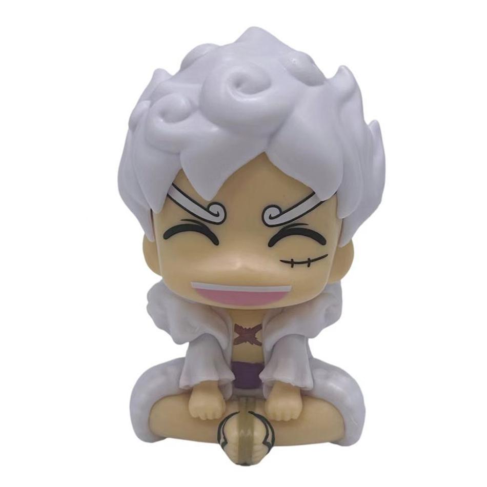 10cm ONE PIECE Anime Figure Look Up Gear 5 Monkey D. Luffy Action Figure Q Version Luffy Figurine PVC Collections Model Doll Toy