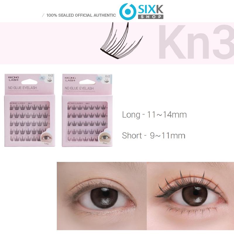 Korean No Glue Eyelashes Set – Soft Wispy Idol Look / KPOP Beauty Kit + Tweezers & Case