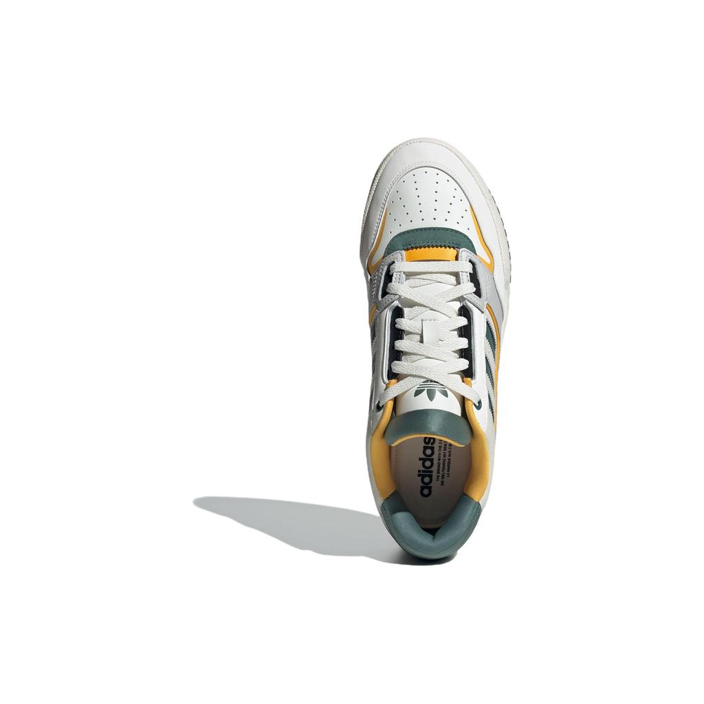 Adidas Originals Drop Step 2.0 Low Leather Comfortable Versatile Durable Low-Top Skate Shoes Unisex Sneakers White Green IG1907