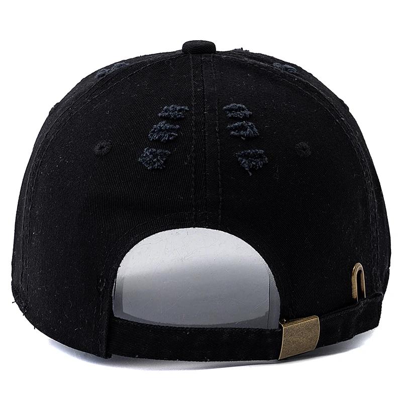 Hot Sale Unisex Baseball Cap Smile Letter Embroidered Cotton Hole Cap Dad Hat Men And Women Outdoor Washed Cotton Hat Cap