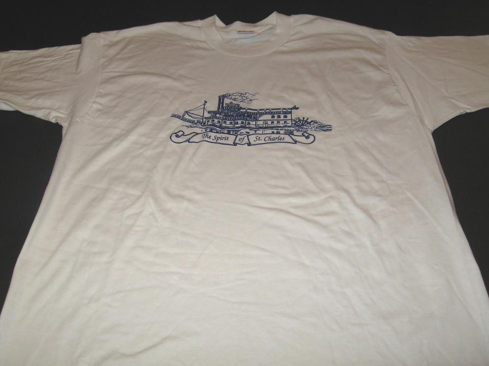 The Spirit of St. Charles Paddlewheel Riverboats - Vintage 1990s T-Shirt New! XL Unisex T-Shirt