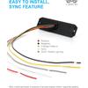 LUMENIX Grille Strobe Light Kits for Trucks, 12-LED Surface Mount Ultra Slim Emergency Hazard Warning Lights Head for Construction Vehicles Cars -