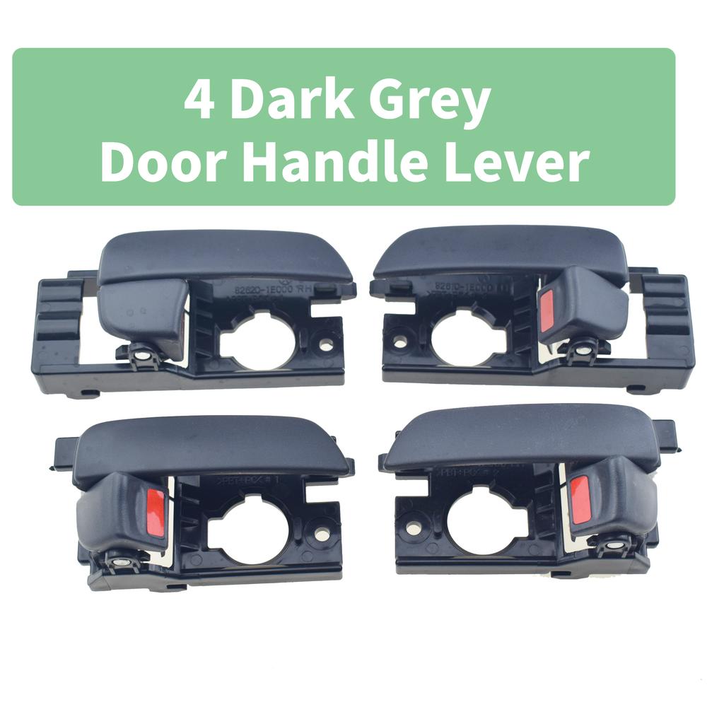Black / Grey Interior Door Handle For Hyundai Accent 1.6L 2006 2007 2008 2009 2010 2011 Front Rear Left Driver Right Passenger