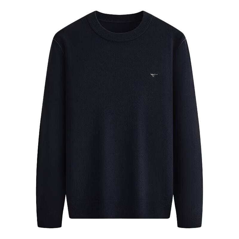 SEPTWOLVES Men's Thin Cashmere Round Neck Pullover Sweater