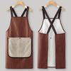 Kitchen Household Cooking Apron Men Women Oil-Proof Waterproof Adult Waist  Coffee Overalls Apron Kitchen Accessories