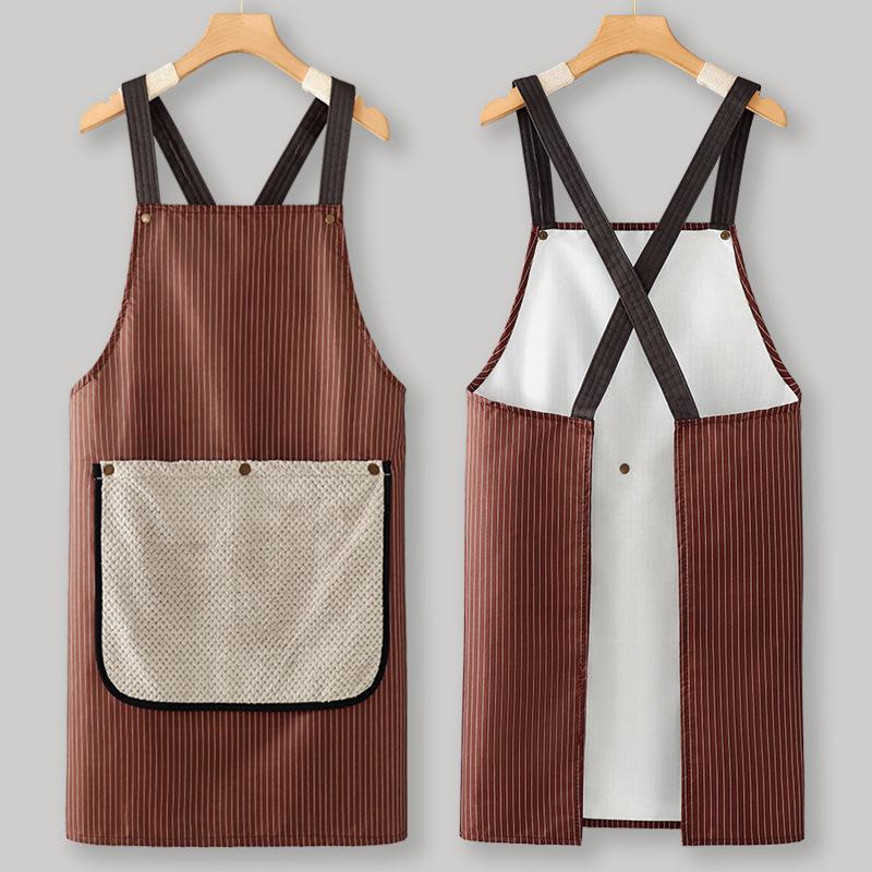 Kitchen Household Cooking Apron Men Women Oil-Proof Waterproof Adult Waist  Coffee Overalls Apron Kitchen Accessories