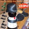 1/2/3 Pcs Soldier Salute Beer Bottle Helmet Craft Beer Bottle Caps Dustproof Funny Beer Bottle Stopper for Party Bar Veterans