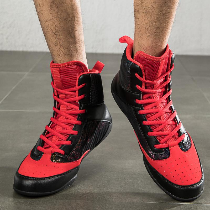 Pantofi de Box Noi pentru Bărbați Pantofi de Wrestling Profesionali Ușori Rezistenți la Uzură Confortabili Calitate Superioară Anti-Alunecare Ghete de Box