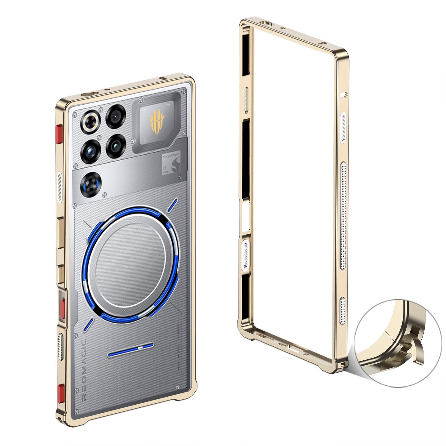 Red Magic Remagic 11 Pro/11 Pro+ Metal Ultra-thin Bezel Case with Seahorse Buckle. Red Magic 11 Pro+