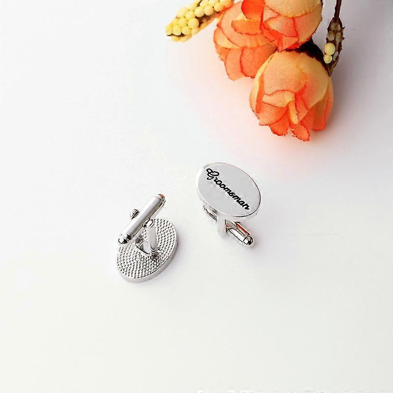 Fashionable wedding letter cufflinks, Grooms Man men's shirt cufflinks, cuff studs B1156