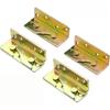 Furniture Hinge Bed Frame Bracket Furniture Assembly Galvanized Steel Construction No-slot Installation For Wooden Furniture