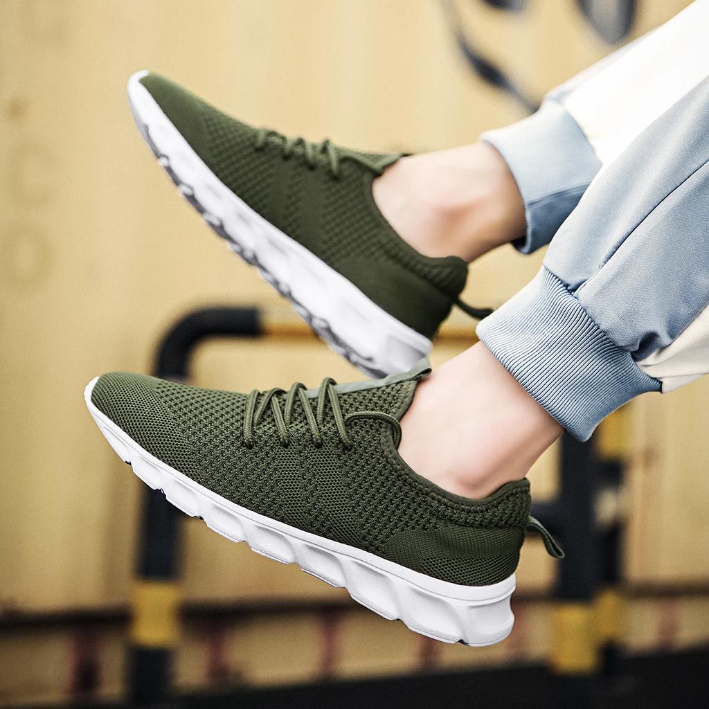 Light Man Running Shoes Comfortable Breathable Shoes Men Sneakers Casual Antiskid Wear-resistant Jogging Men Sport Shoe Non-slip