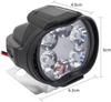 Durable And Waterproof LED Spotlight For Motorcycles 6LED Motorcycle Headlight Motorcycle Auxiliary