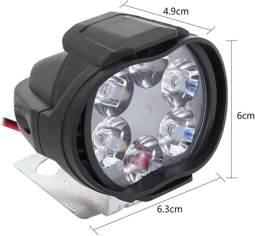 Durable And Waterproof LED Spotlight For Motorcycles 6LED Motorcycle Headlight Motorcycle Auxiliary