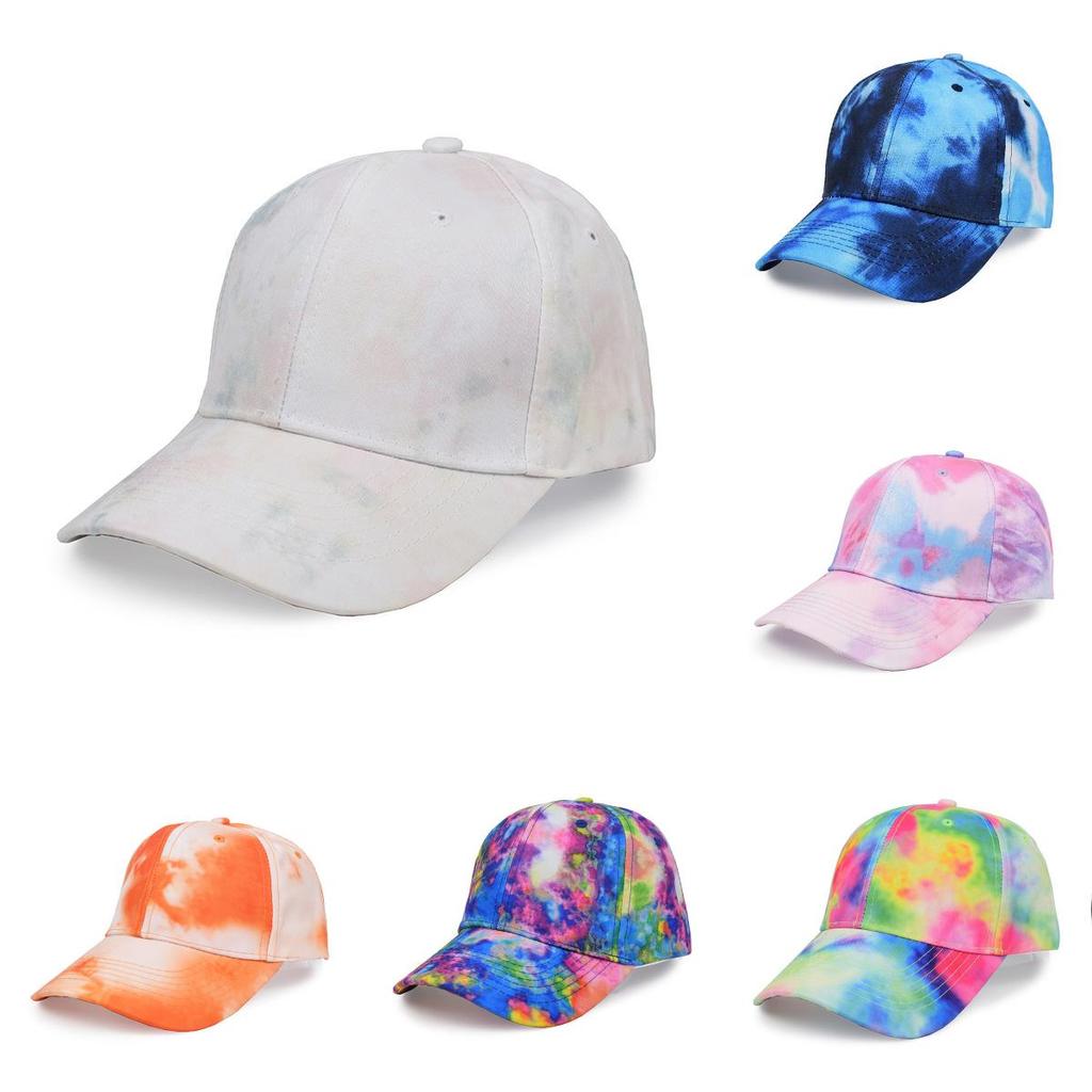 Sports Hat With Tiedye Design For Men And Women Sun Protection Adjustable Breathable