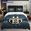 Emblema del Football Club Juventus Set da tre pezzi (1 * copripiumino + 2 * federa, senza nucleo) Copripiumino e federa Morbido e confortevole