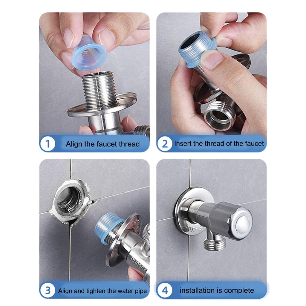 Upgrades Silicone Sealing Tape Heat & Cold Proof Sealing Gasket Leak Prevention Pipe Hose Gasket Sealing for Home Use