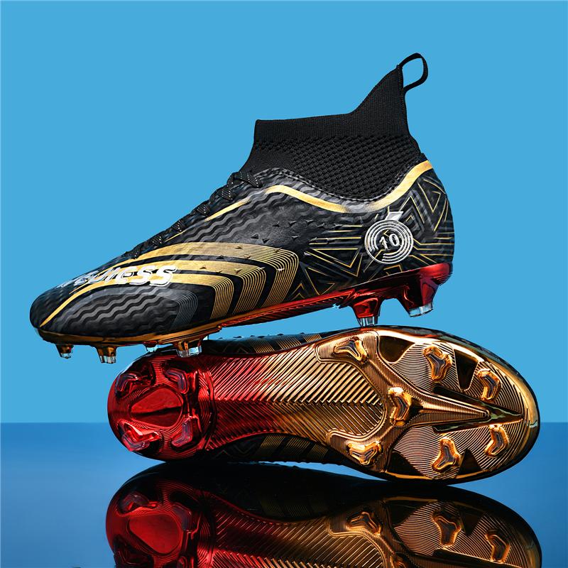 

High Quality Men Soccer Shoes Society Cleats Football Shoes Boy Professional Football Field Boots Original Indoor Fast Sneaker 46