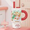 Portable 1000ML Straw Vacuum Cup Large Capacity Detachable Tea Storehouse Insulated Cup Cold&Hot 316 Stainless Steel Tumbler Car
