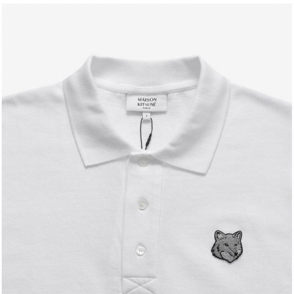 MaiSon KitSune Om00213kj7010 P100 Bold Fox Head Patch Polo Men S Short Sleeve Tee