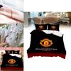 Modern Minimalist Manchester Pattern Digital Printed Bedding Set And Pillowcases For Bedroom Decor