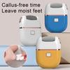 Elektrisk fotfil fjerner hard hud Oppladbar LCD-skjerm Fotskrubber Selvklebende puter med 2 slipehoder Fotpleie Pedikyrsett for menn kvinner