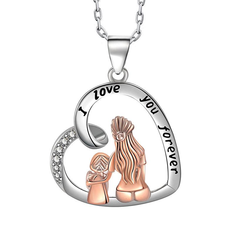 Eternal Heart Delicate Clavicle Necklace For Women Versatile Birthday Gift Elegant Pendant Jewelry Accessory