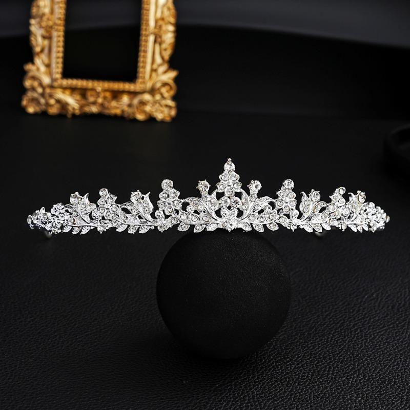 Meier Elegant and chic multi-colored alloy crystal wedding headpiece - bridal crown