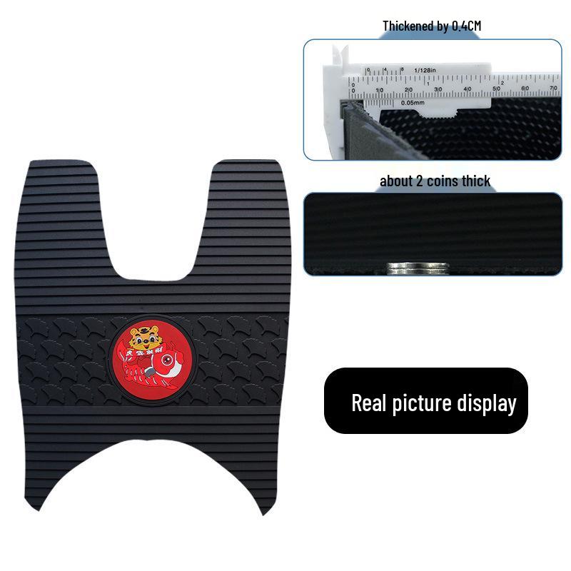 Waterproof, Sun-Proof, Wear & Dirt-Resistant Rubber Foot Pads for Benling UA125 Motorcycles