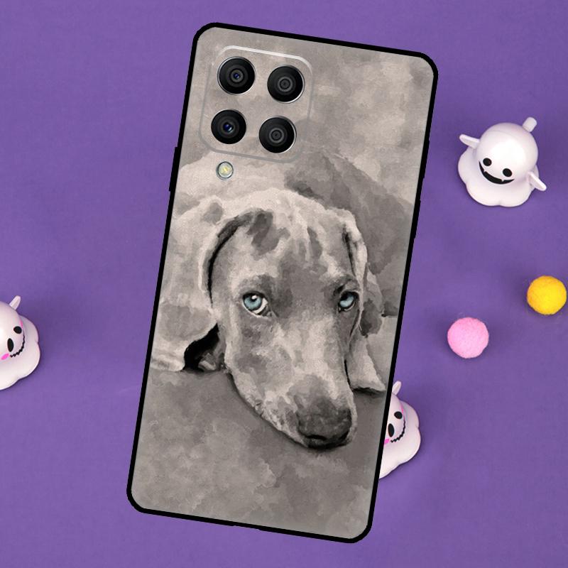 Weimaraner Dog Cover For Samsung Galaxy M54 M14 M34 M33 M13 M23 M53 M15 M55 M31 M51 M20 M30s M32 M52 Case