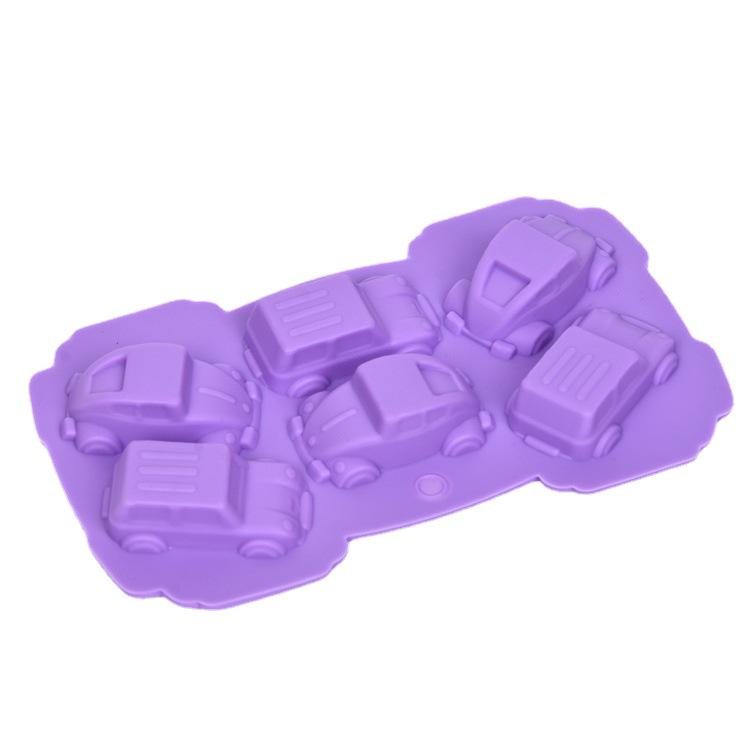 Janemei Cartoon Auto Silikon Eiswürfel- & Kuchenform - Lebensmittelqualität