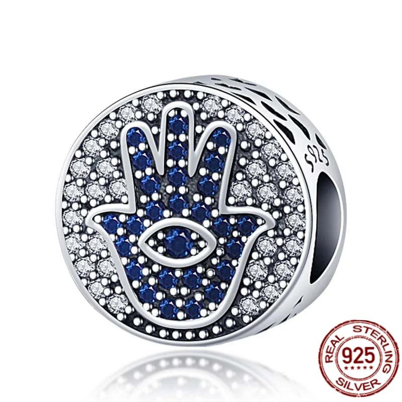 Luxury Oblate Evil Eye Galaxy Hummingbird Charms Beads For Original 3Mm Bracelets Bangle Make Diy For Women Jewelry Gift