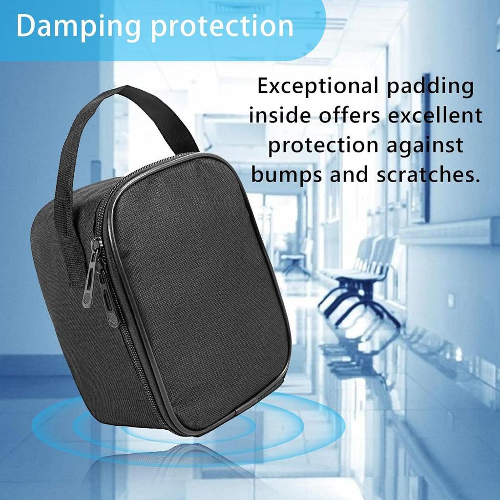 Blood Pressure Monitor Carrying Case Bag, Portable Hard Travel Storage Organizer for BP Cuff Machine, Shockproof Protective