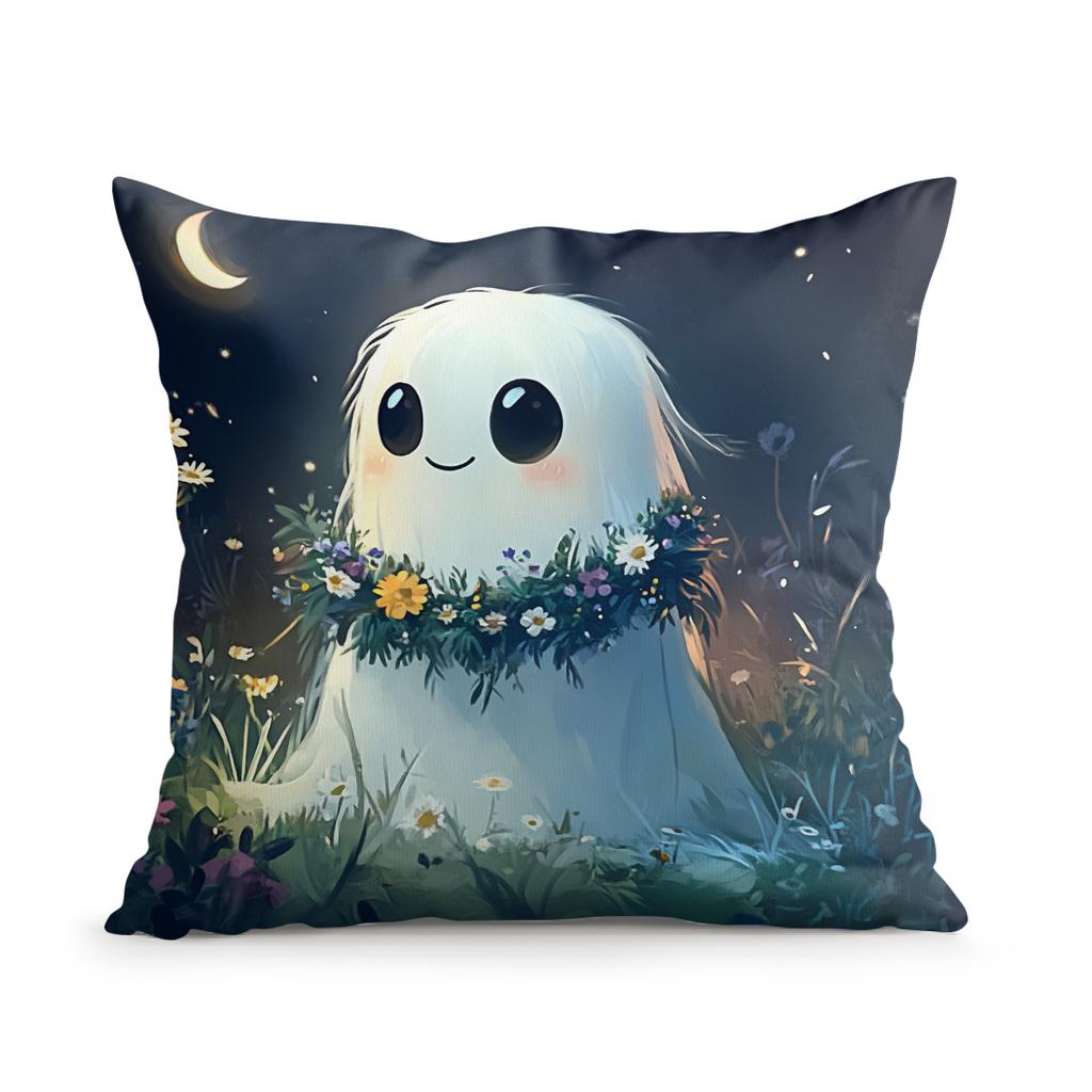 Halloween ghost flowers Cushions Pillowcase Polyester Cushion Cover Throw Pillow Sofa Decoration Pillowcover Home Decor